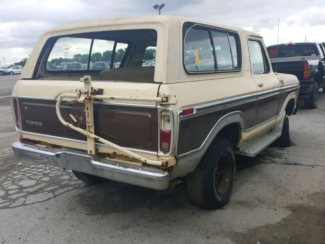 U15HLDK6838 - 1979 FORD BRONCO BEIGE photo 4