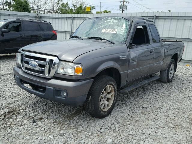 1FTYR15E57PA20877 - 2007 FORD RANGER SUP GRAY photo 2