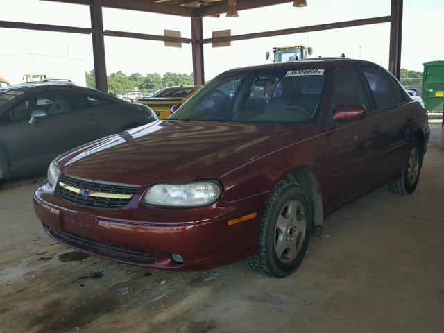 1G1NE52J52M574379 - 2002 CHEVROLET MALIBU LS MAROON photo 2