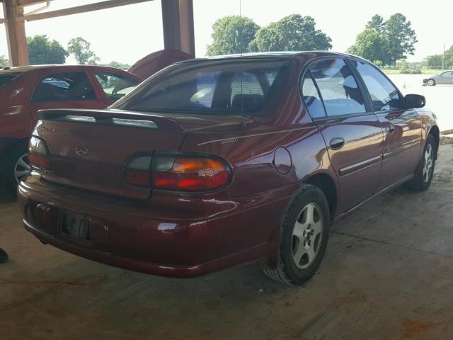 1G1NE52J52M574379 - 2002 CHEVROLET MALIBU LS MAROON photo 4