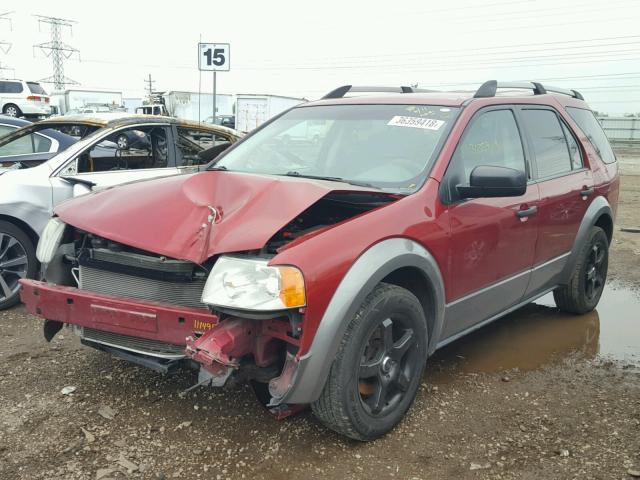 1FMZK01106GA06823 - 2006 FORD FREESTYLE RED photo 2