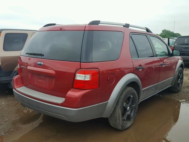 1FMZK01106GA06823 - 2006 FORD FREESTYLE RED photo 4