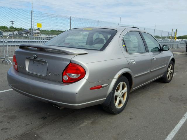 JN1CA31A71T105396 - 2001 NISSAN MAXIMA GXE GRAY photo 4