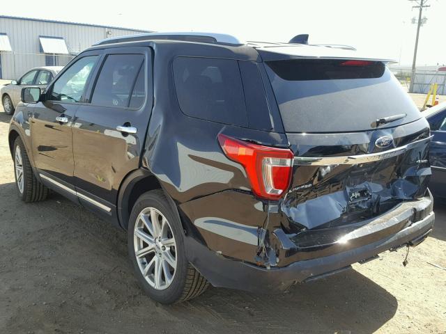 1FM5K8F88GGC49154 - 2016 FORD EXPLORER L BLACK photo 3