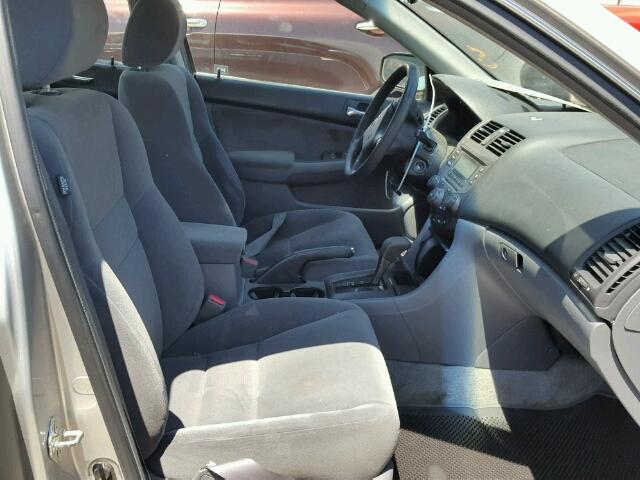 3HGCM56467G708124 - 2007 HONDA ACCORD LX SILVER photo 5