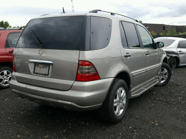 4JGAB57E25A539018 - 2005 MERCEDES-BENZ ML 350 SILVER photo 4