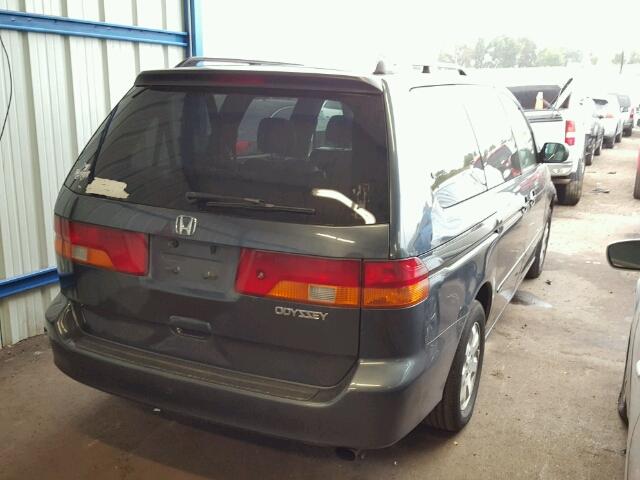 5FNRL18994B047090 - 2004 HONDA ODYSSEY EX BLUE photo 4