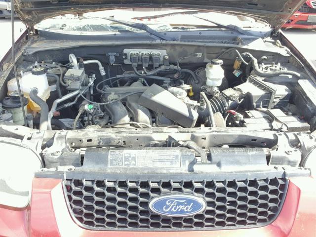 1FMYU04135KD64088 - 2005 FORD ESCAPE LIM RED photo 7