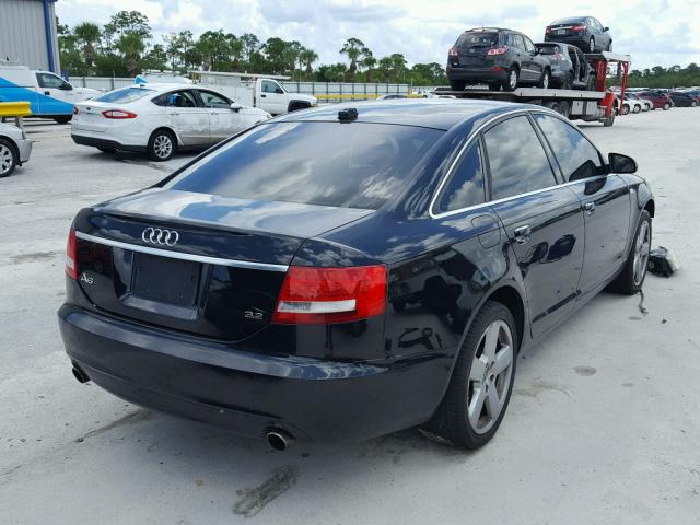 WAUAH74FX8N175775 - 2008 AUDI A6 3.2 BLACK photo 4