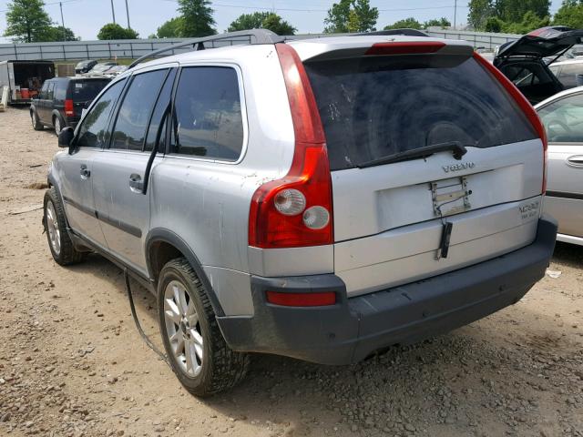 YV1CM91H441082044 - 2004 VOLVO XC90 T6 SILVER photo 3