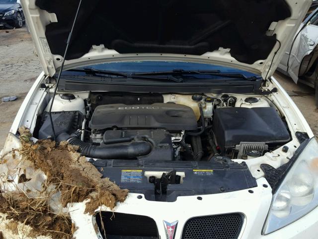 1G2ZF57B084158017 - 2008 PONTIAC G6 VALUE L WHITE photo 7