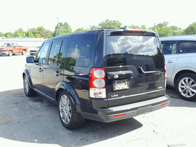 SALAK2D46AA538598 - 2010 LAND ROVER LR4 HSE LU BLACK photo 3
