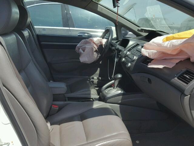 2HGFA1F07AH018921 - 2010 HONDA CIVIC EXL 白色 照片 5