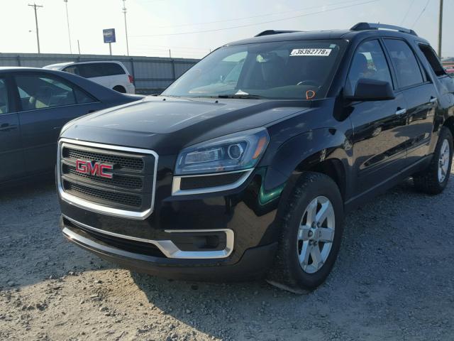 1GKKRPKD3GJ206512 - 2016 GMC ACADIA SLE BLACK photo 2