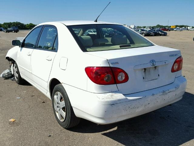 1NXBR32E16Z614710 - 2006 TOYOTA COROLLA CE WHITE photo 3