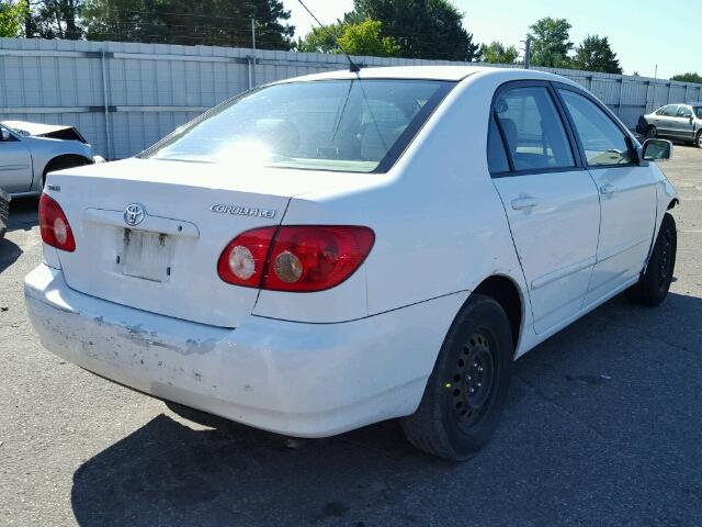 1NXBR32E16Z614710 - 2006 TOYOTA COROLLA CE WHITE photo 4