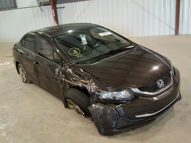 2HGFB2F53EH517669 - 2014 HONDA CIVIC LX BROWN photo 1