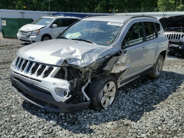 1J4NF1FB4BD279428 - 2011 JEEP COMPASS SP SILVER photo 2