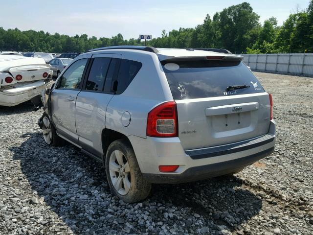 1J4NF1FB4BD279428 - 2011 JEEP COMPASS SP SILVER photo 3
