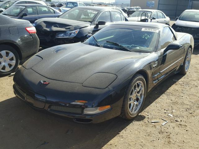 1G1YY12S325129705 - 2002 CHEVROLET CORVETTE Z BLACK photo 2