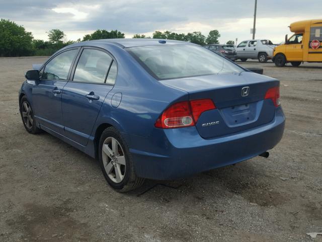 1HGFA16918L004217 - 2008 HONDA CIVIC EXL 蓝色 照片 3