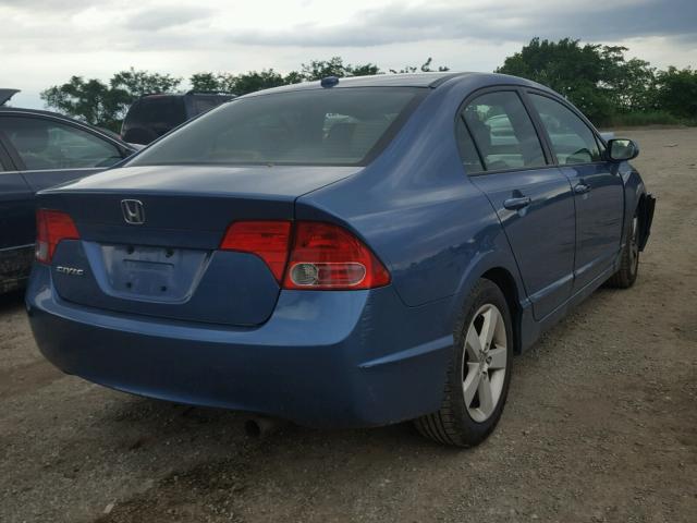 1HGFA16918L004217 - 2008 HONDA CIVIC EXL 蓝色 照片 4