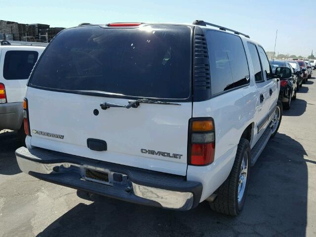 1GNEC16Z25J194760 - 2005 CHEVROLET SUBURBAN C WHITE photo 4