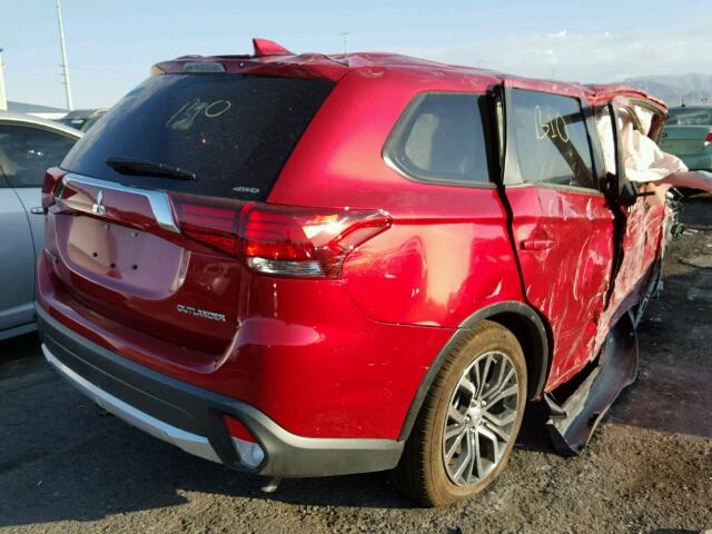 JA4AZ2A3XHZ032633 - 2017 MITSUBISHI OUTLANDER RED photo 4