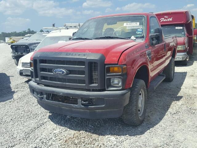 1FTWF3BR0AEA68521 - 2010 FORD F350 SUPER RED photo 2