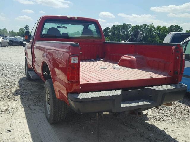 1FTWF3BR0AEA68521 - 2010 FORD F350 SUPER RED photo 3