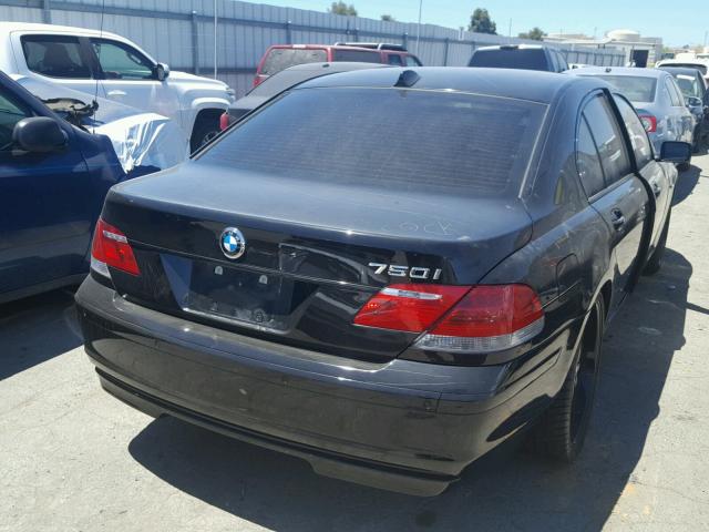 WBAHL83506DT05786 - 2006 BMW 750 I Սև լուսանկար 4