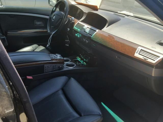 WBAHL83506DT05786 - 2006 BMW 750 I Սև լուսանկար 5