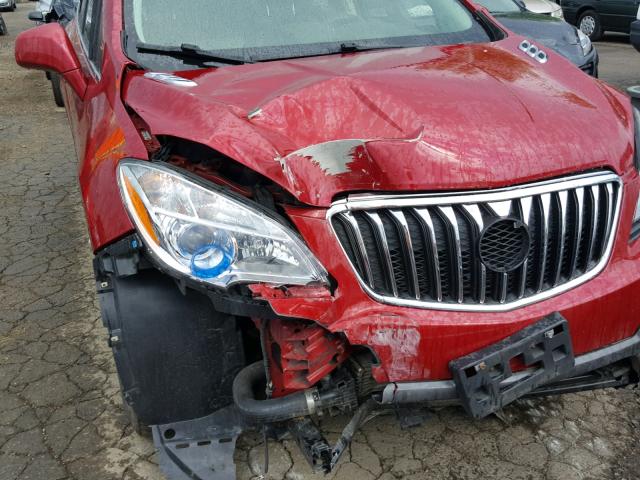 KL4CJFSB2DB106045 - 2013 BUICK ENCORE CON BURGUNDY photo 9