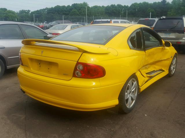 6G2VX12G34L228300 - 2004 PONTIAC GTO YELLOW photo 4