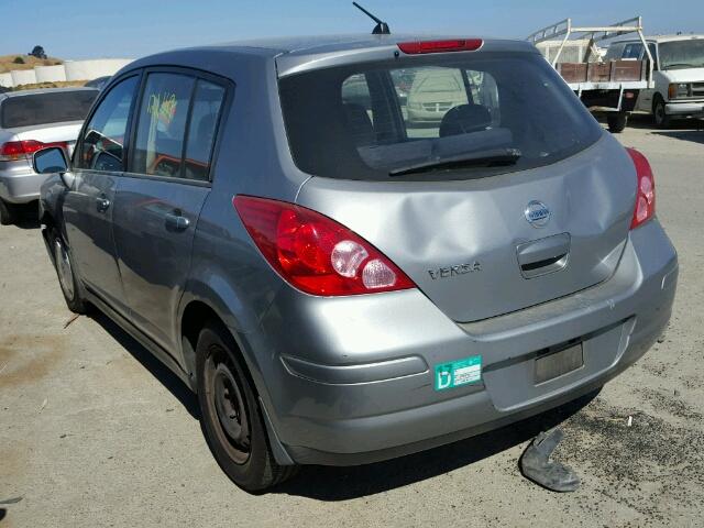 3N1BC13E68L376894 - 2008 NISSAN VERSA S SILVER photo 3