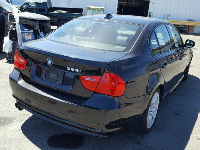 WBAPH5C59BF093948 - 2011 BMW 328I SULEV BLACK photo 4