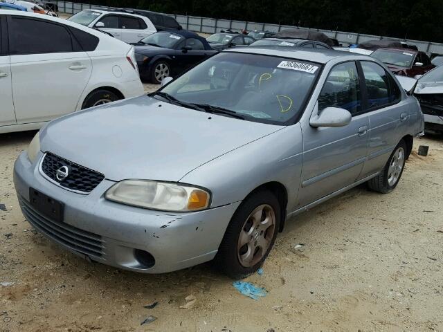 3N1CB51D83L804806 - 2003 NISSAN SENTRA XE/ SILVER photo 2