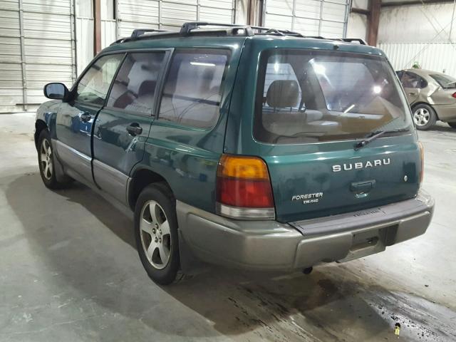 JF1SF6559WH752228 - 1998 SUBARU FORESTER S GREEN photo 3