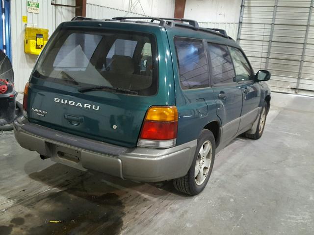JF1SF6559WH752228 - 1998 SUBARU FORESTER S GREEN photo 4