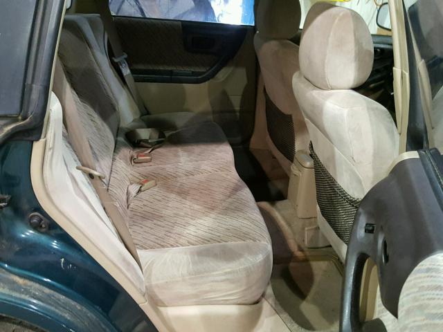 JF1SF6559WH752228 - 1998 SUBARU FORESTER S GREEN photo 6