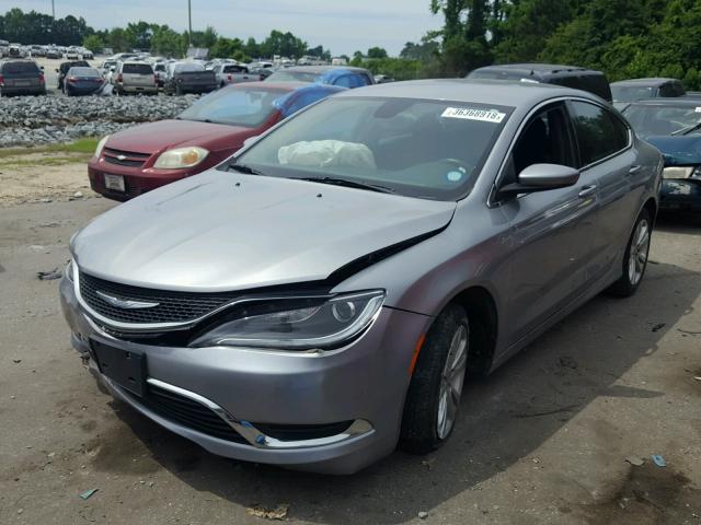 1C3CCCAB5FN666809 - 2015 CHRYSLER 200 LIMITE SILVER photo 2