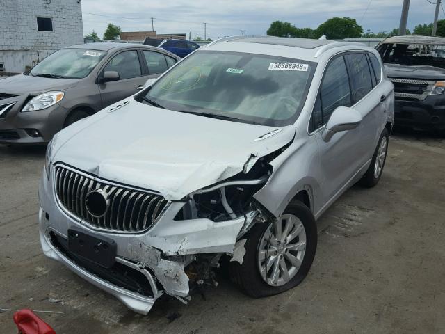 LRBFX1SA6JD025091 - 2018 BUICK ENVISION E SILVER photo 2