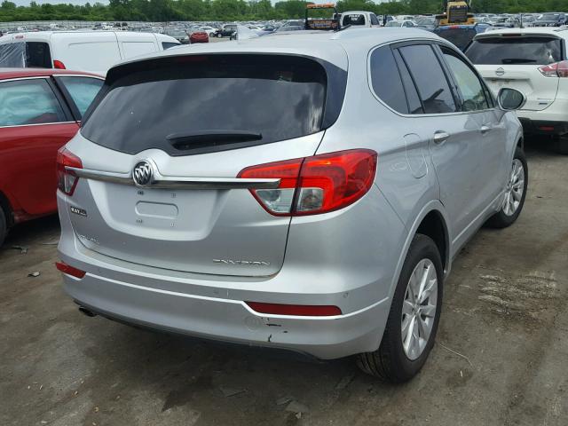 LRBFX1SA6JD025091 - 2018 BUICK ENVISION E SILVER photo 4