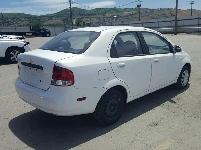 KL1TD56676B546759 - 2006 CHEVROLET AVEO BASE Ağ foto 4