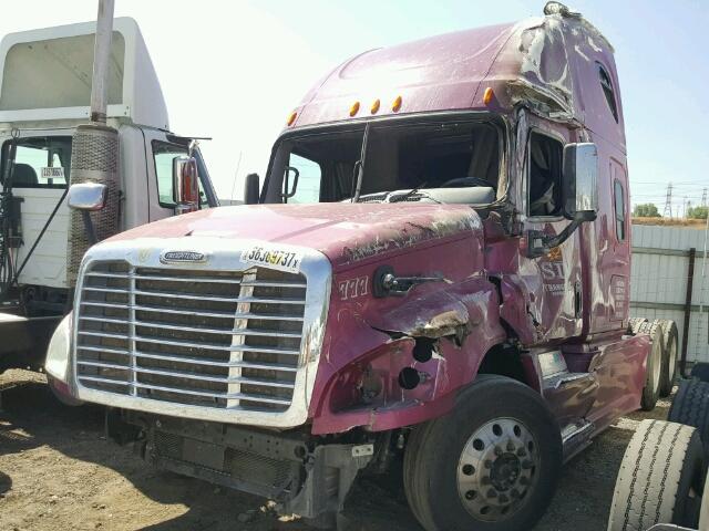 1FUJGLDR7DSFD3524 - 2013 FREIGHTLINER CASCADIA 1 PURPLE photo 2