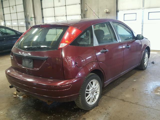 1FAFP37N97W191973 - 2007 FORD FOCUS ZX5 RED photo 4