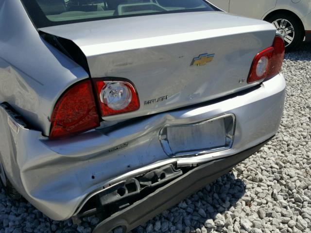 1G1ZG57B19F106001 - 2009 CHEVROLET MALIBU LS Gümüş foto 9