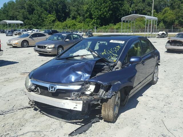 1HGFA16857L064538 - 2007 HONDA CIVIC EX BLUE photo 2