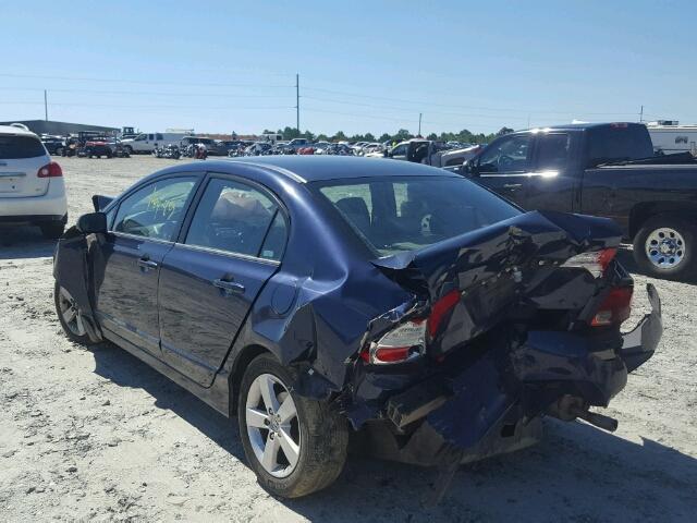 1HGFA16857L064538 - 2007 HONDA CIVIC EX BLUE photo 3