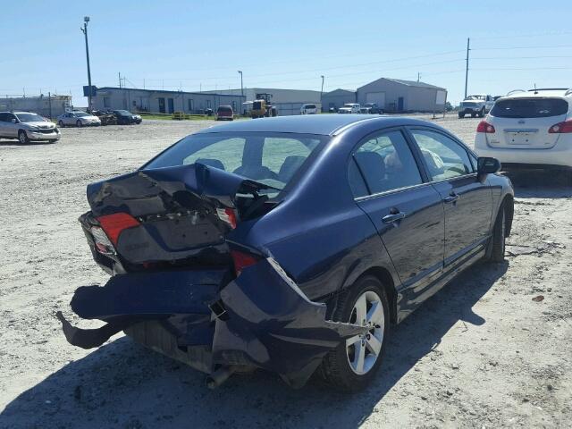 1HGFA16857L064538 - 2007 HONDA CIVIC EX BLUE photo 4